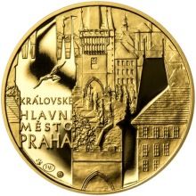 Královské hlavní město Praha - zlato 1/2 Oz Proof