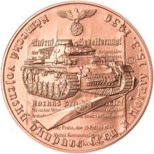 Vpád německých vojsk - 15. březen 1939 - 1 Oz Měď b.k.