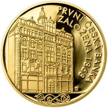 První česká banka - Živnostenská banka pro Čechy a Moravu - 1/2 Oz zlato Proof