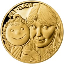 Žížala Jůlie a Dáda - 20 mm Au Proof