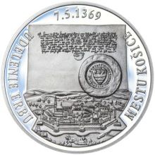 Erb Košice - 28 mm stříbro Proof