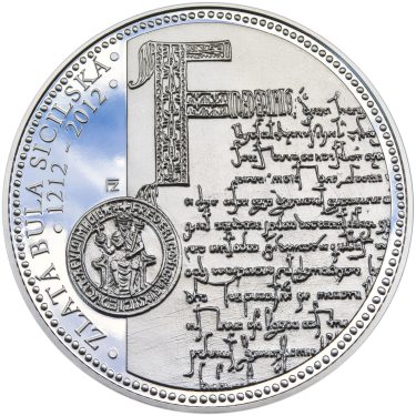 Náhled Averzní strany - Zlatá bula sicilská - 1 kg Ag Proof-like