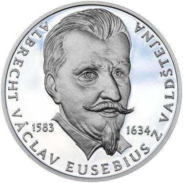 Náhled Averzní strany - Albrecht Václav Eusebius z Valdštejna - 430.výročí narození Ag proof