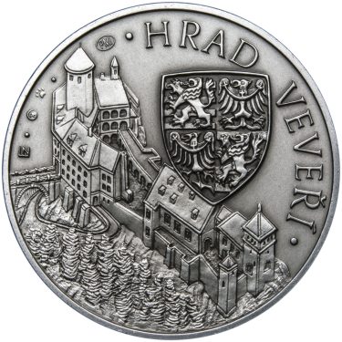 Náhled Averzní strany - Hrad Veveří - 800 let Ag patina