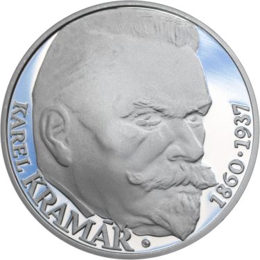 Náhled Averzní strany - Karel Kramář - 75. výročí úmrtí Ag proof