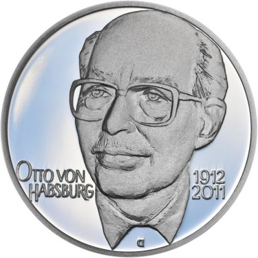 Náhled Averzní strany - Otto von Habsburg - 100. výročí narození Ag proof