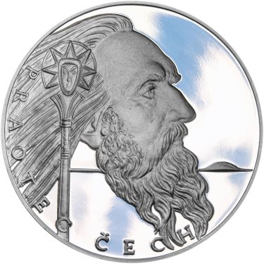 Náhled Averzní strany - Historie českého národa - Praotec Čech - 50 mm Ag Proof