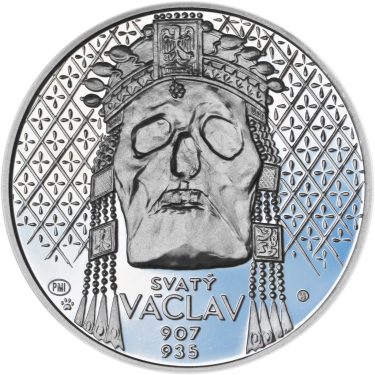 Náhled Averzní strany - Relikvie sv. Václava - II. - Ag 28mm Proof