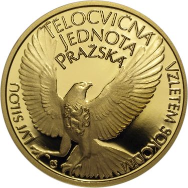 Náhled Averzní strany - Tělocvičná jednota pražská (Sokol) - 150. výročí založení Au proof