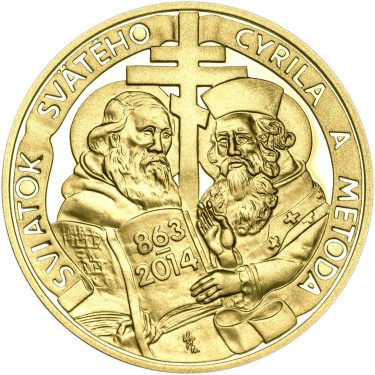 Náhled Averzní strany - Sviatok svätého Cyrila a Metoda - 1/2 Oz zlato Proof